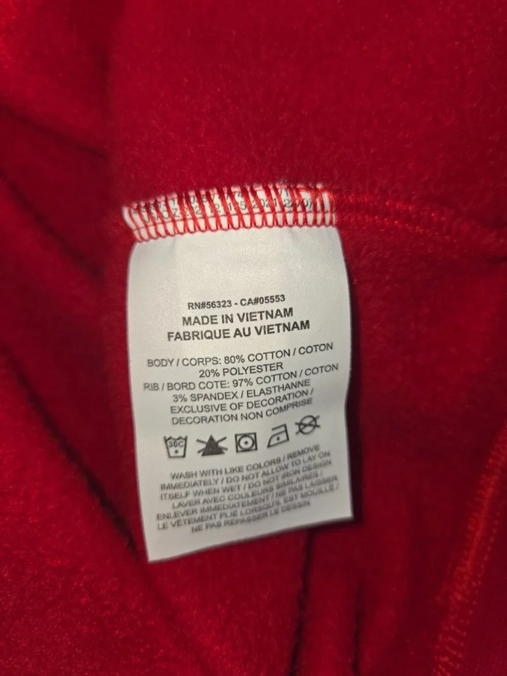 Jordan Men's Red Plaid Logo Crew Sweatshirt Large